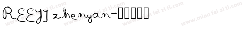 REEJI zhenyan字体转换